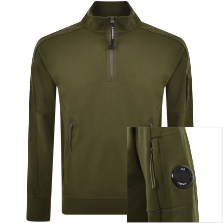 CP Company Diagonal Sweatshirt Green Mainline Menswear